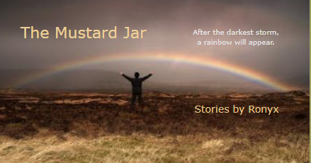 May be an image of 1 person, sky and text that says 'The Mustard Jar After the darkest storm, a rainbow will appear. StoriesRonyx Stories by Ronyx'